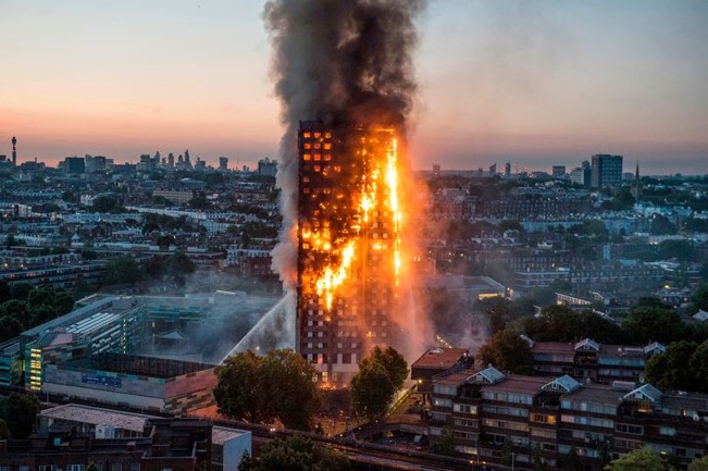 Incendio en fachada